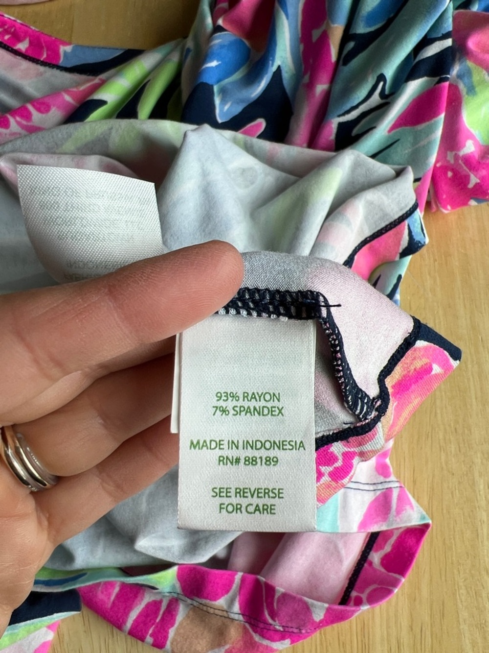 Lilly Pulitzer Sophie Ruffle Shift Dress in “High Tide Navy Tropicolada” print - Picture 7 of 7